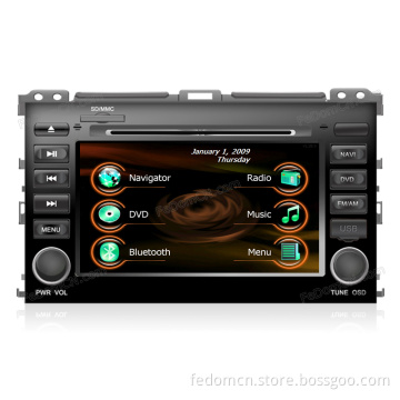 7 Inch TFT LCD Touch Screen Car DVD GPS Navigation System for Toyota Prado 2009 with Bluetooth+Radio+iPod+Video